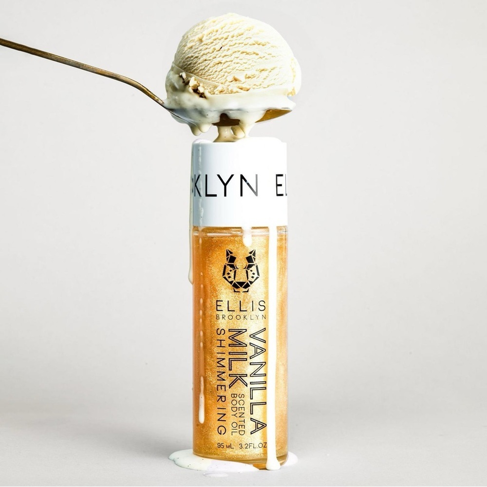 Ellis Brooklyn VANILLA MILK Shimmering Scented Body Oil | NEW | Full Size | BNIB - Picture 2 of 16